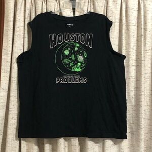 Torrid Roll-Sleeve Muscle Graphic Tank - 2X